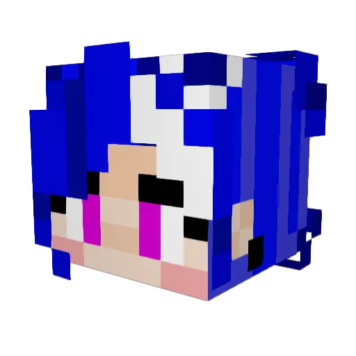 BLKBRDSR71 Minecraft avatar head, 3D render