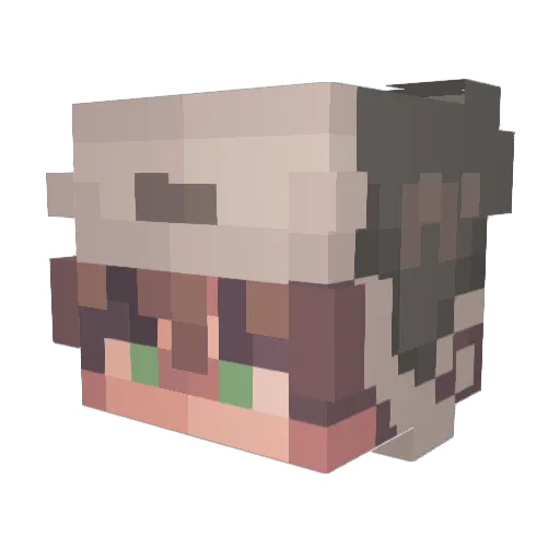 BLKDMND Minecraft avatar head, 3D render