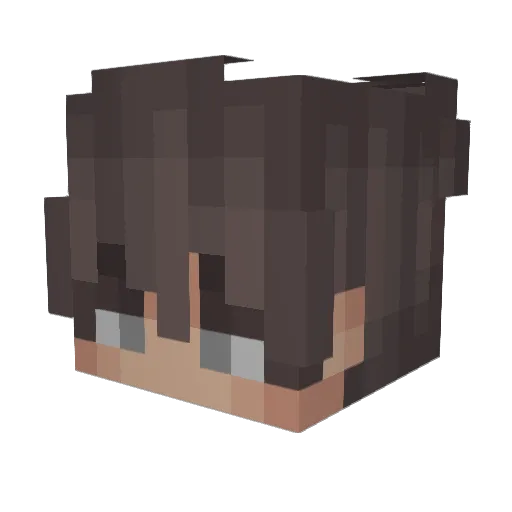 BLKprime Minecraft avatar head, 3D render