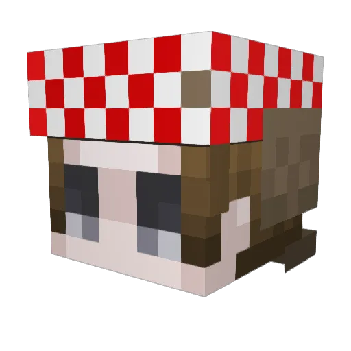 BLM_BLM Minecraft avatar head, 3D render
