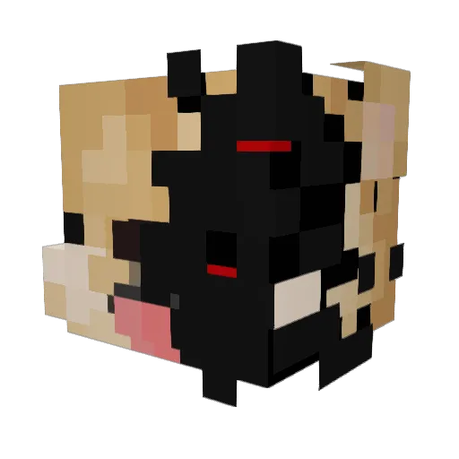 BLMcheat Minecraft avatar head, 3D render