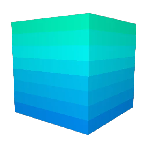 BLOB124 Minecraft avatar head, 3D render