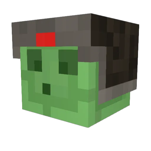 BLOCKSMAN34 Minecraft avatar head, 3D render