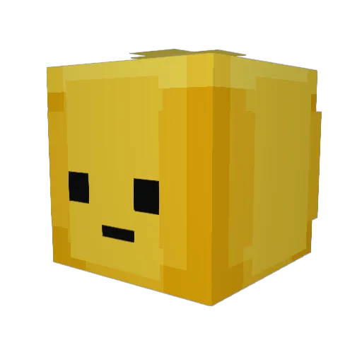 BLOKEST Minecraft avatar head, 3D render