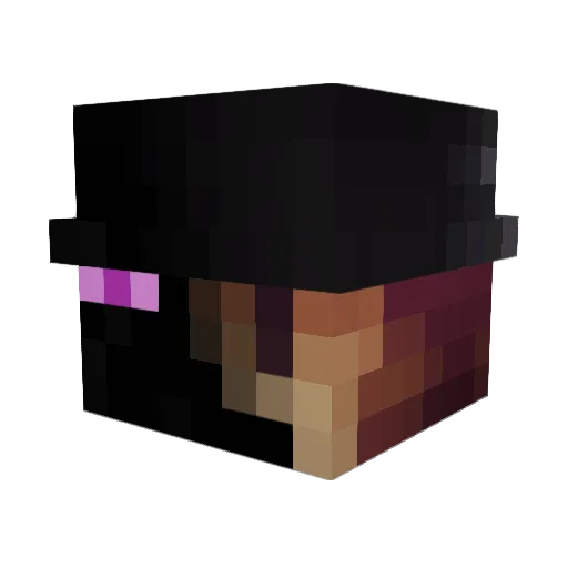 BLONDSPOCK Minecraft avatar head, 3D render