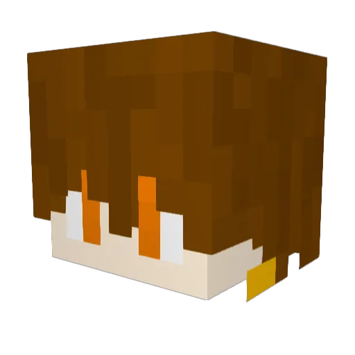 BLOOD_SMILE Minecraft avatar head, 3D render