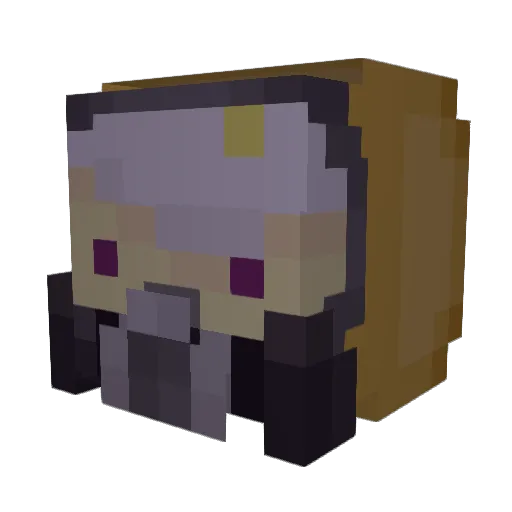 BLOXY_JOLA Minecraft avatar head, 3D render