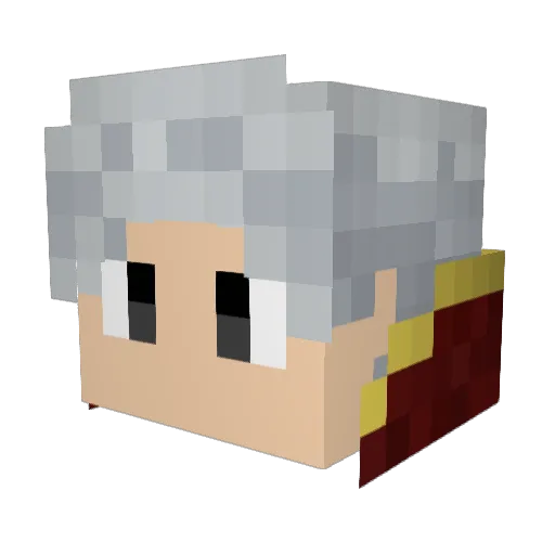BLOYT Minecraft avatar head, 3D render