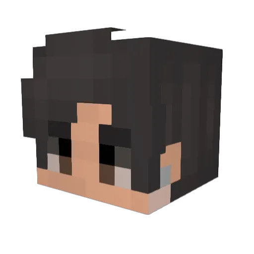 BLPBLP Minecraft avatar head, 3D render