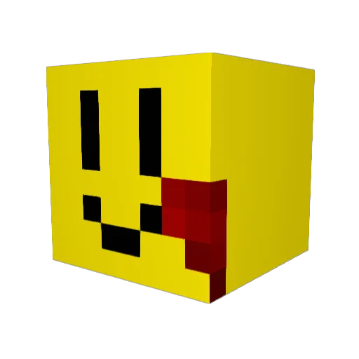 BLU746 Minecraft avatar head, 3D render
