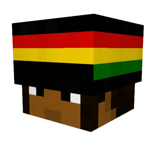 BLUBBERBUIK Minecraft avatar head, 3D render