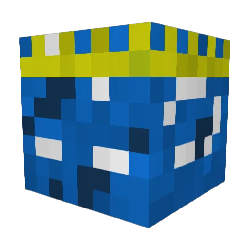 BLUESKIESLEADER Minecraft avatar head, 3D render