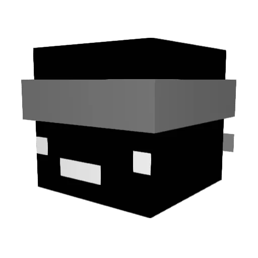 BLUGA_BURGR Minecraft avatar head, 3D render