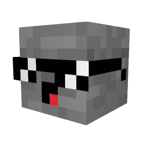 BLUMBERBALLER Minecraft avatar head, 3D render