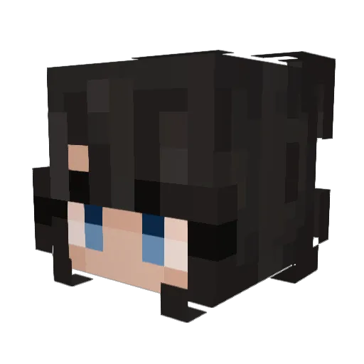 BLUMINKO Minecraft avatar head, 3D render