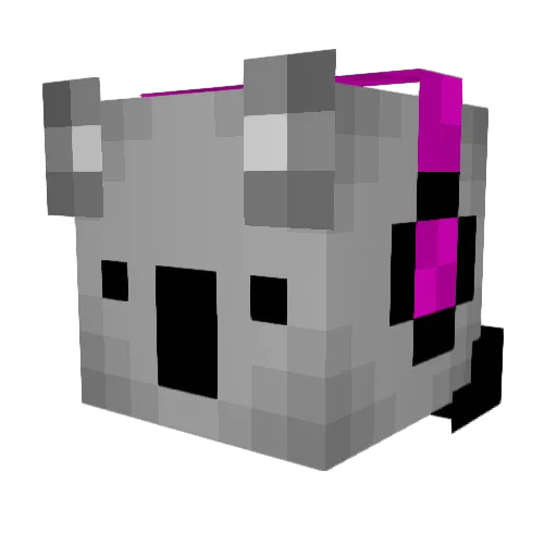 BLVKAGE Minecraft avatar head, 3D render