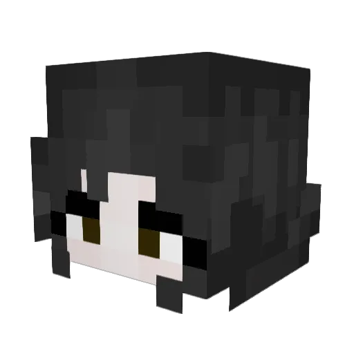 BLYATMAN25 Minecraft avatar head, 3D render
