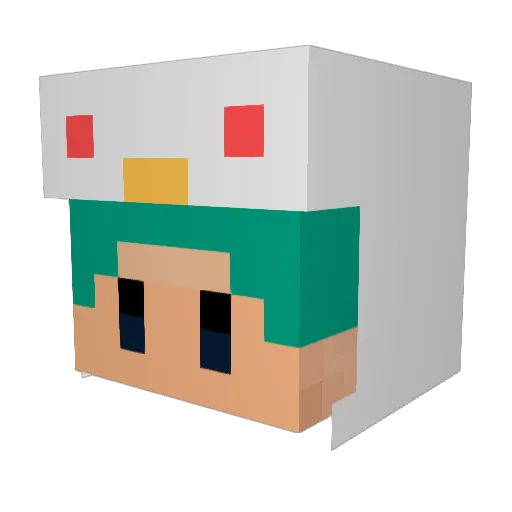 BL_Taene07 Minecraft avatar head, 3D render