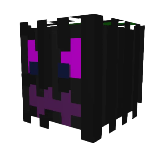 BLeeA Minecraft avatar head, 3D render