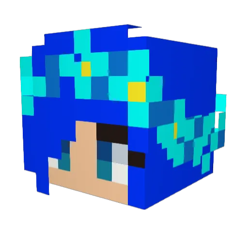 BLoftin2007 Minecraft avatar head, 3D render