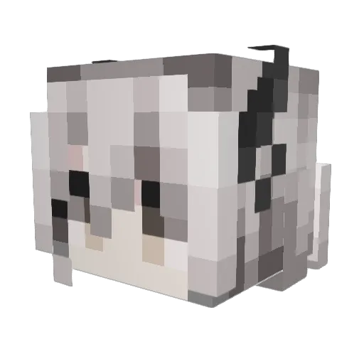BLxNK92 Minecraft avatar head, 3D render