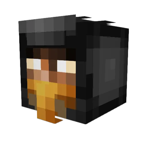 BMA00games Minecraft avatar head, 3D render