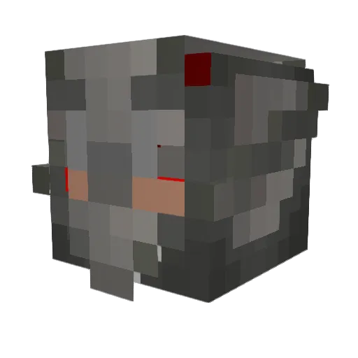 BMAT26 Minecraft avatar head, 3D render