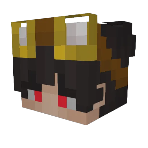 BMAshes Minecraft avatar head, 3D render