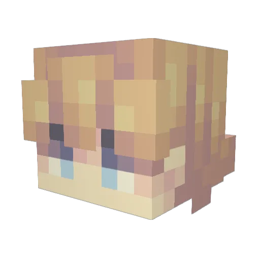 BMEbrahiem Minecraft avatar head, 3D render