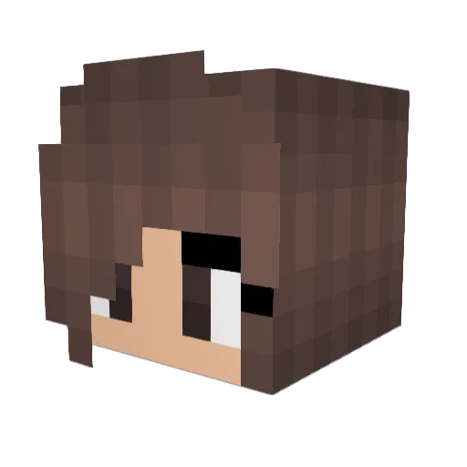 BMG025 Minecraft avatar head, 3D render