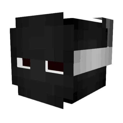 BMK_ Minecraft avatar head, 3D render