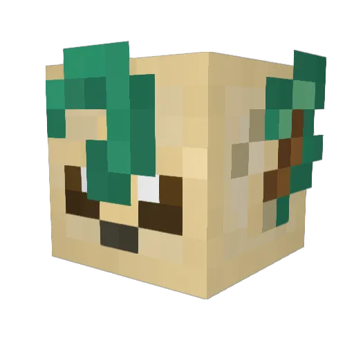 BMMOO Minecraft avatar head, 3D render