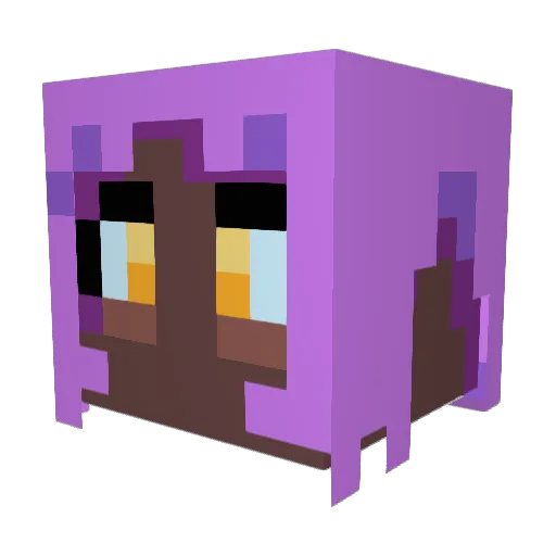 BMZ3 Minecraft avatar head, 3D render