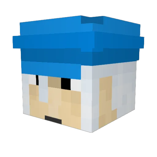BMan0930 Minecraft avatar head, 3D render
