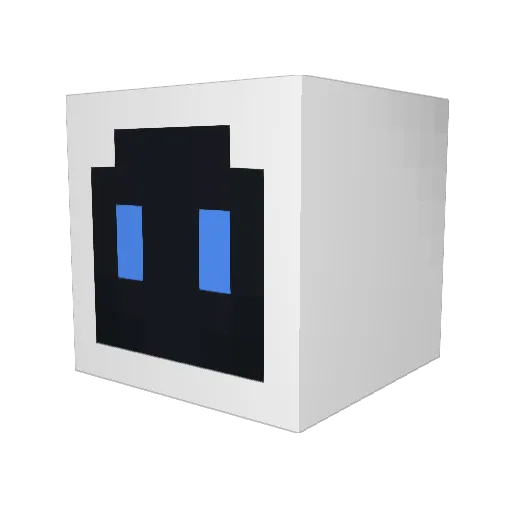 BMatchbox Minecraft avatar head, 3D render