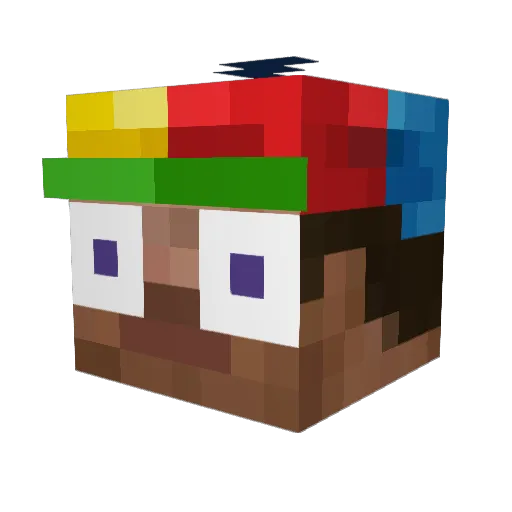 BMinhThang Minecraft avatar head, 3D render
