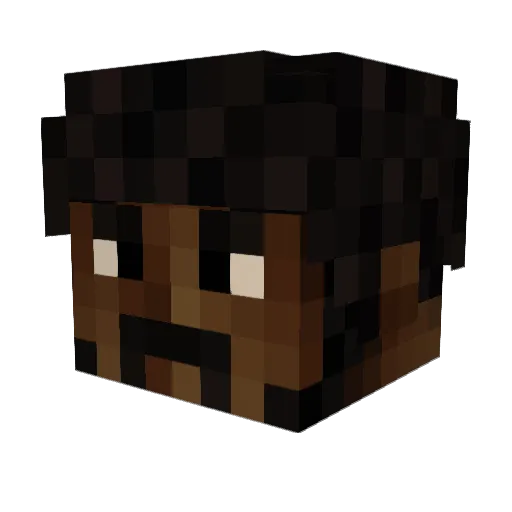 BMoney34 Minecraft avatar head, 3D render