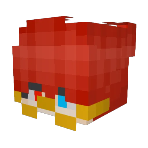 BNBO Minecraft avatar head, 3D render