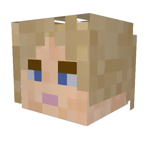 BNLucifer Minecraft avatar head, 3D render