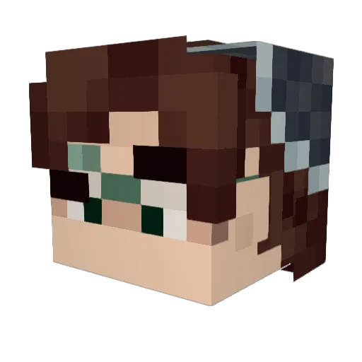 BNMBrandonMI Minecraft avatar head, 3D render