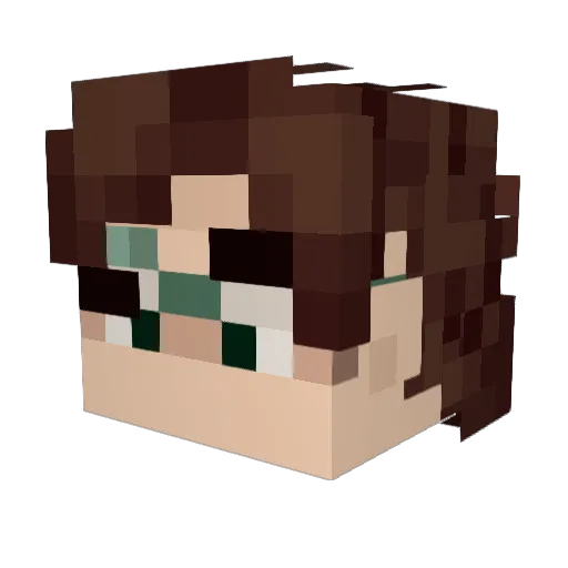 BNMBrandonMI Minecraft avatar head, 3D render