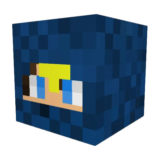 BNSL Minecraft avatar head, 3D render
