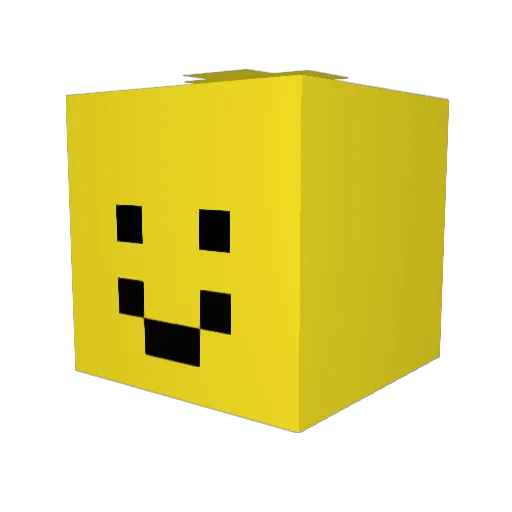 BNUK Minecraft avatar head, 3D render