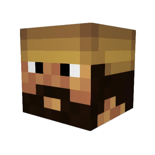 BOB0302 Minecraft avatar head, 3D render