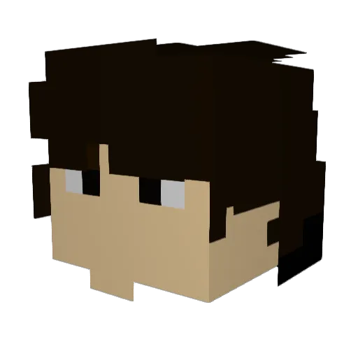 BOBBYCROW Minecraft avatar head, 3D render