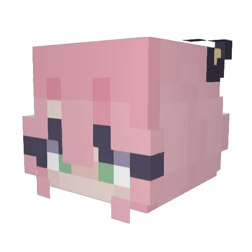 BOBBY_007 Minecraft avatar head, 3D render