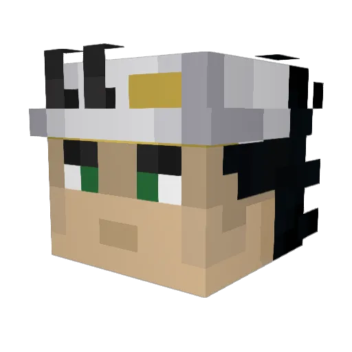 BOBBYmilling Minecraft avatar head, 3D render