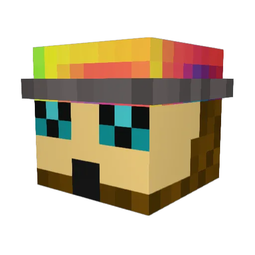 BOBFRANKO Minecraft avatar head, 3D render