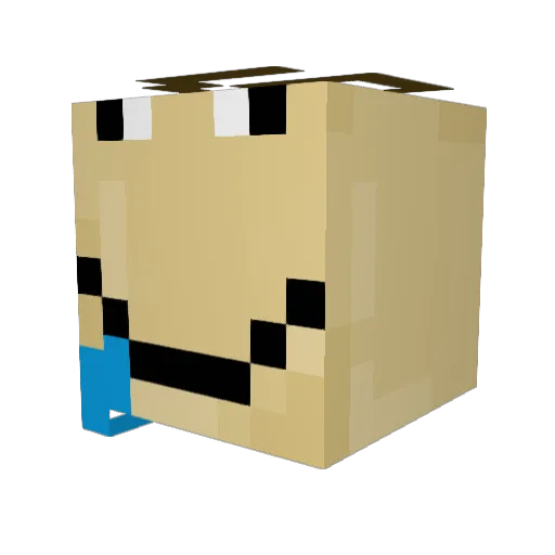 BOBO12121 Minecraft avatar head, 3D render