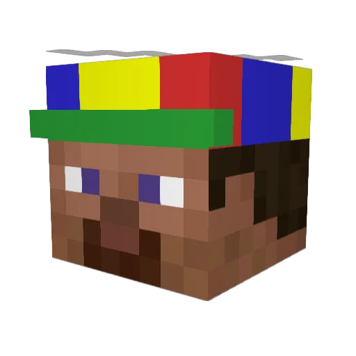 BOBO_PRO123 Minecraft avatar head, 3D render